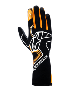ALPINESTARS TECH-1 RACE V4 GLOVES FIA/SFI - BLACK ORANGE FLUO - 2XL (3552024-156-2XL)