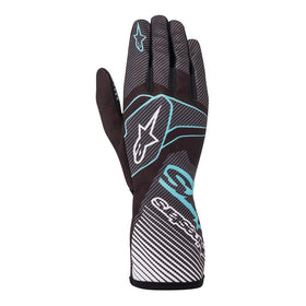 ALPINESTARS TECH-1 K RACE S.V2 GLV - BLACK / TURQUOISE - L (3552720-1076-L)