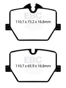 EBC 2019+ Toyota GR Supra (w/13.6in Rear Rotor) Redstuff Rear Brake Pads-3