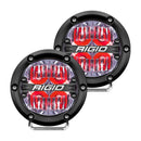 Rigid Industries 360-Series 4in LED Off-Road Drive Beam - Red Backlight (Pair)-1