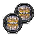 Rigid Industries 360-Series 4in LED Off-Road Drive Beam - Amber Backlight (Pair)-1