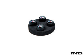 BMW M Logo Valve Stem Cap Set - Black - 0