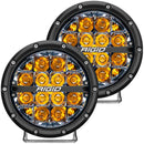 Rigid Industries 360-Series 6in LED Off-Road Spot Beam - Amber Backlight (Pair)-1