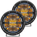 Rigid Industries 360-Series 6in LED Off-Road Drive Beam - Amber Backlight (Pair)-1