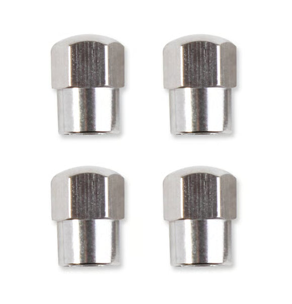 Mr. Gasket Valve Stem Caps - Hex Head - Chrome Plated - Package Of 4