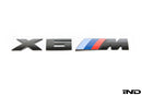 IND F86 X6M Painted Trunk Emblem - Black Chrome-1