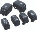 Bikers Choice 96-13 Big Twin & XL Black Switch Cap Kit-1