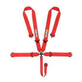 RACEQUIP SFI CAMLOCK 5PT PD LAP SEAT BELTS RED