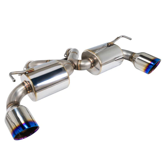 REMARK Catback Exhaust. Nissan 370Z. Burnt Stainless Double Wall Tip