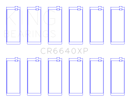 King BMW M20/M50 2.0L/2.5L/2.7L Performance Rod Bearing Set - Size STD - 0
