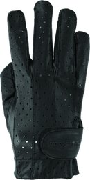 Kuryakyn Leather By River Road Tucson Leather Perforated Gloves Black Womens - Large-1