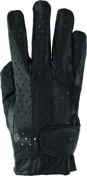 Kuryakyn Leather By River Road Tucson Leather Perforated Gloves Black Womens - 2XL