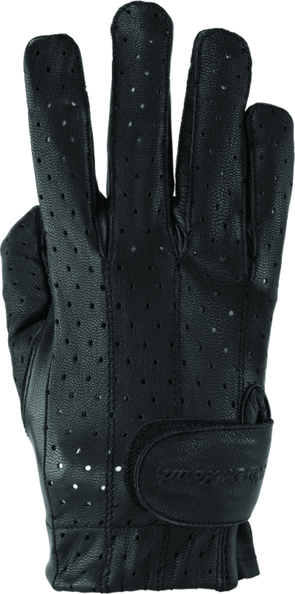 Kuryakyn Leather By River Road Tucson Leather Perforated Gloves Black Womens - Large