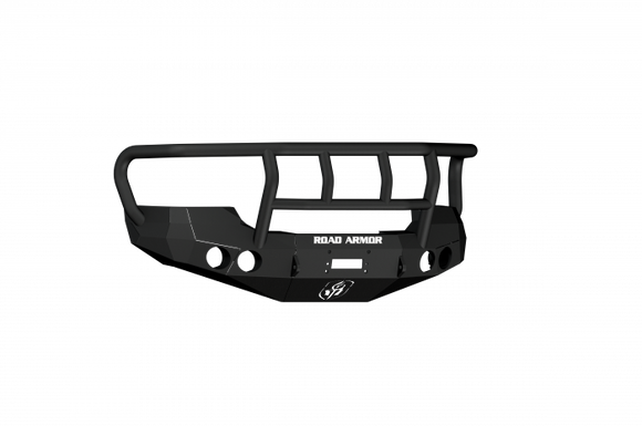 Road Armor 08-10 GMC 2500 Stealth Front Winch Bumper w/Titan II Guard - Tex Blk