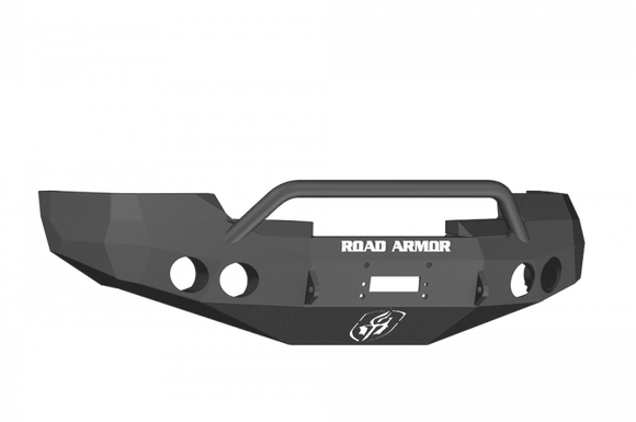 Road Armor 08-13 GMC 1500 Stealth Front Winch Bumper w/Pre-Runner Guard - Tex Blk