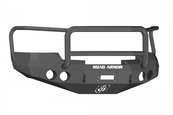 Road Armor 08-13 GMC 1500 Stealth Front Winch Bumper w/Lonestar Guard - Tex Blk