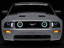 Raxiom 05-09 Ford Mustang w/ Halogen LED Halo Prjctr Headlights-Blk Hsng(Smoked Lens Exclude GT500)-5