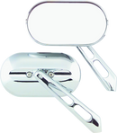 Kuryakyn Magnum Mirrors Small Flat Glass Chrome-1