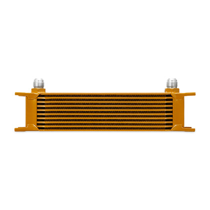Mishimoto Universal 10 Row Oil Cooler - Gold - 0