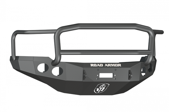 Road Armor 11-14 Chevy 2500 Stealth Front Winch Bumper w/Lonestar Guard - Tex Blk