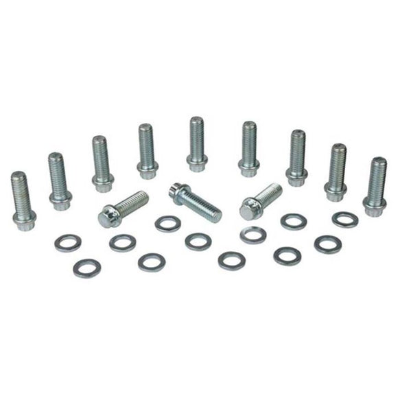 Moroso Chevrolet Big Block Intake Manifold Bolt Kit - (12) 3/8in-16 x 1.25in & (4) 3/8in-16 x 1.75in