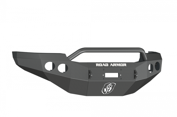 Road Armor 11-14 GMC 2500 Stealth Front Winch Bumper w/Pre-Runner Guard - Tex Blk