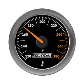Innovate MTX Analog Oil/Water Temp Gauge Kit - Black Dial