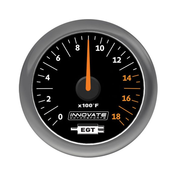 Innovate MTX Analog Exhaust Gas Temperature Gauge Kit - Black Dial