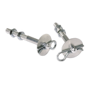 Moroso Hood Pin Set - 3/8in - Aluminum - 2 Pack-1