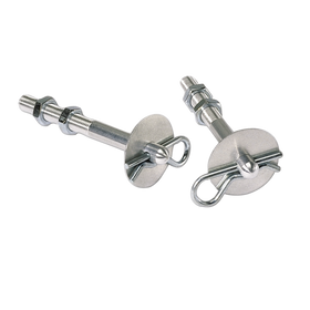 Moroso Hood Pin Set - 3/8in - Aluminum - 2 Pack