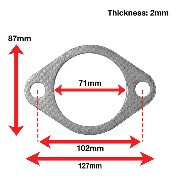 Apexi Muffler Accessories Oval Muffler Gasket. 2-Bolt (Mazda. Mitsubishi. Nissan