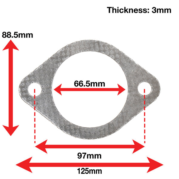 Apexi Muffler Accessories Oval Muffler Gasket. 2-Bolt NA/TB P-97mm