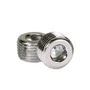 Moroso Chrome Plated Pipe Plugs - 1/2in NPT Thread - 2 Pack-1