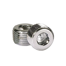 Moroso Chrome Plated Pipe Plugs - 1/2in NPT Thread - 2 Pack