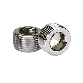 Moroso Chrome Plated Pipe Plugs - 3/4in NPT Thread - 2 Pack