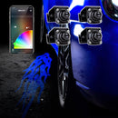 XK Glow Curb FX Bluetooth XKchrome App Waterproof LED Projector Welcome Light Tatoo Style 4pc-1