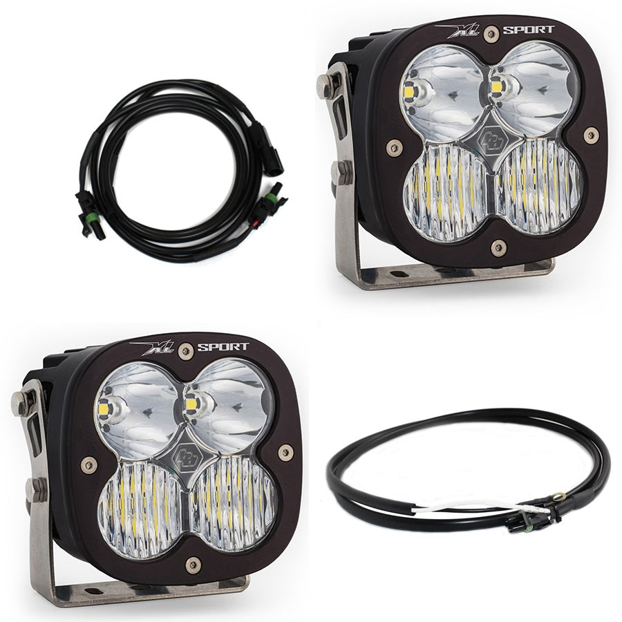 Baja Designs Jeep JL/JT Rubicon Steel Bumper LED Light Kit XL Sport w/Upfitter