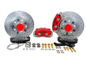 BAER BRAKES 11 Clsc Brake Sys Frt Red Wilwood Fits Applications Using Wilwood Pro MII Spindes, 5x4.75" BC