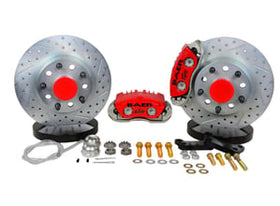 BAER BRAKES 11 Clsc Brake Sys Frt Red Wilwood Fits Applications Using Wilwood Pro MII Spindes, 5x4.75" BC