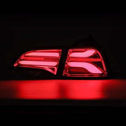 Alpharex Pro-Series LED Tail Lights Red Smoke (Without Stock Amber Turn Signal) Tesla Model 3 | Model Y 2017-2022