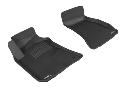 3D MAXpider 2008-2010 Dodge Challenger Kagu 1st & 2nd Row Floormats - Black