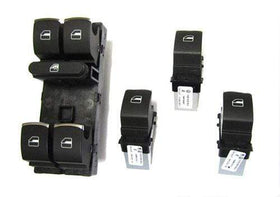 Window Switch Kit W/Chrome Trim (4-Pcs) | Mk5 | B6 4-Door