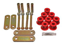 Energy Suspension 67-69 Chevy Camaro w/ Mono-Leaf Springs Red Heavy Duty Shackle Set (Inc Hardware)-1