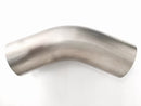 Ticon Industries 2.50in Diameter 45 Degree 1.2mm WT 3.75in CLR 3in Leg/3in Leg Titanium Mandrel Bend-1