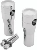 Bikers Choice 4 Inch Chrome Smooth Top Risers for BC or DNA Springer Front End-1
