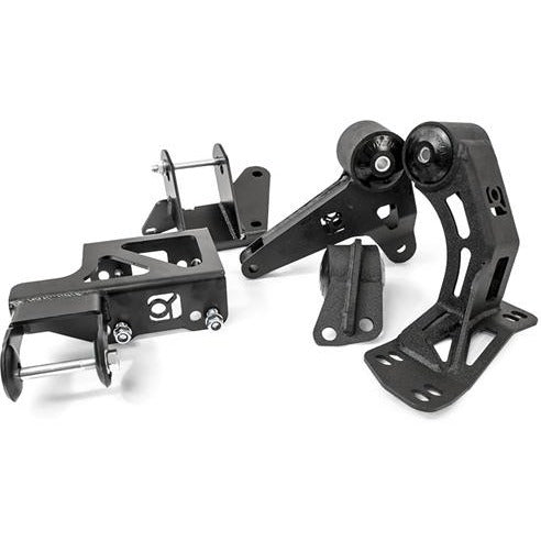 Innovative 94-01 Integra K-Series Black Steel Mounts 85A Bushings (Not K24 Trans)