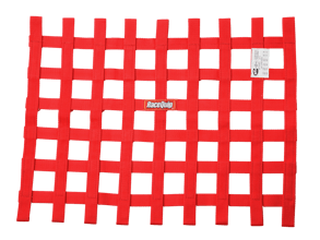 RACEQUIP SFI RIBBON WINDOW NET RED