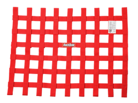 RACEQUIP SFI RIBBON WINDOW NET RED