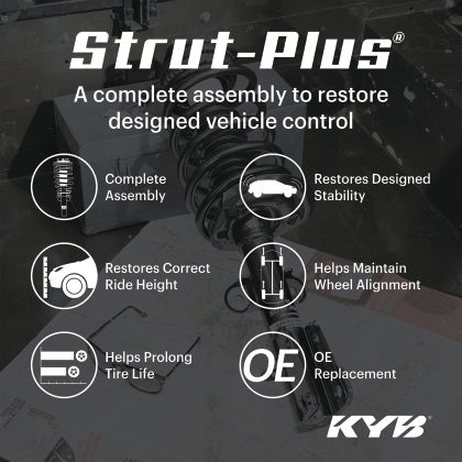 KYB Shocks & Struts Strut-Plus Front Right 14-18 Toyota Corolla