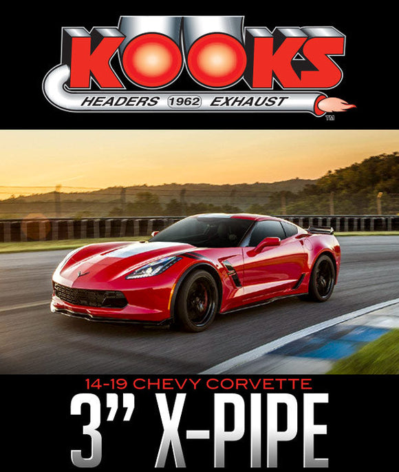 KOOKS 3" X-PIPE: 2014–2019 CHEVY CORVETTE
